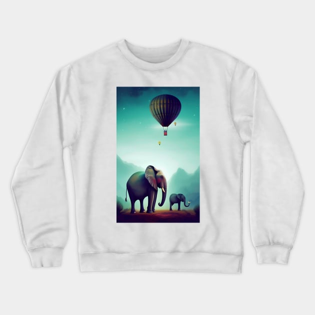 Elephants Crewneck Sweatshirt by ShopSunday